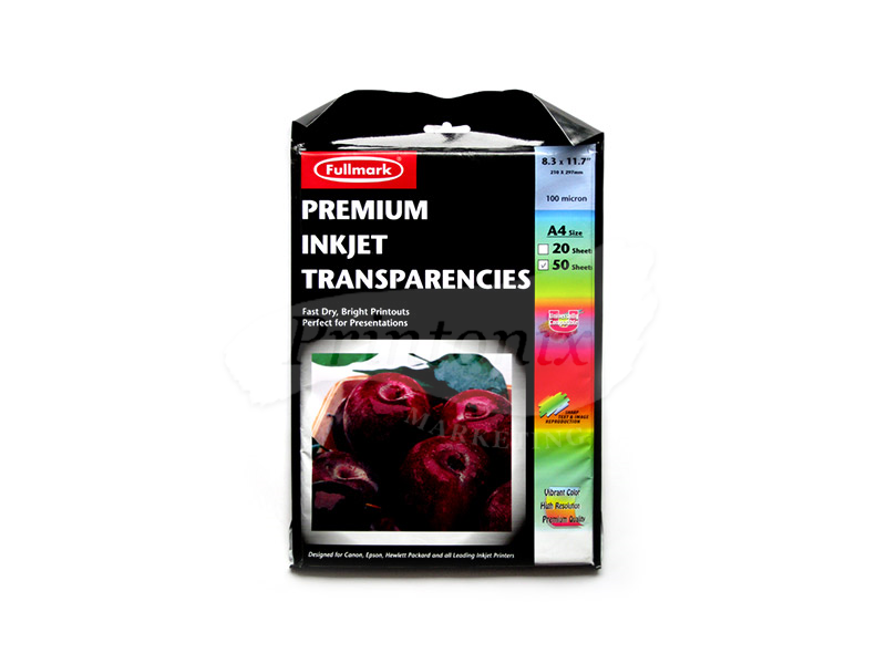 Fullmark Premium Inkjet Transparencies TPICL50 (A4 size)- 50sheets/pack