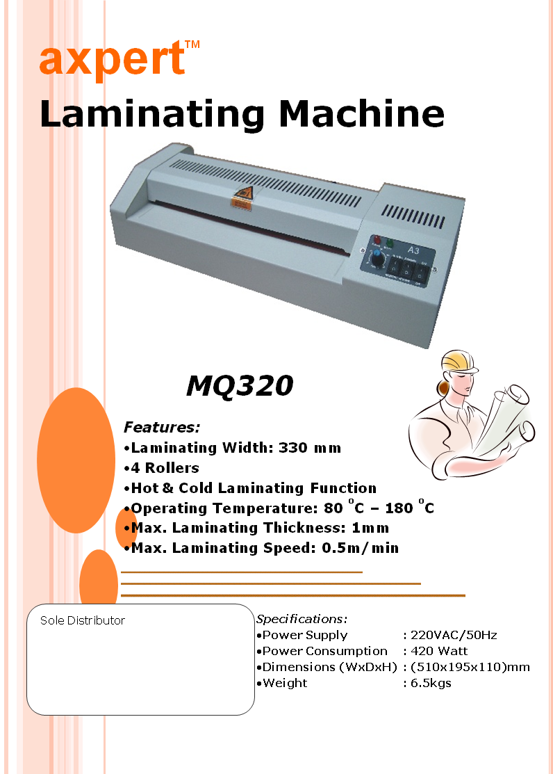 AXPERT MQ-320 A3 Laminating Machine
