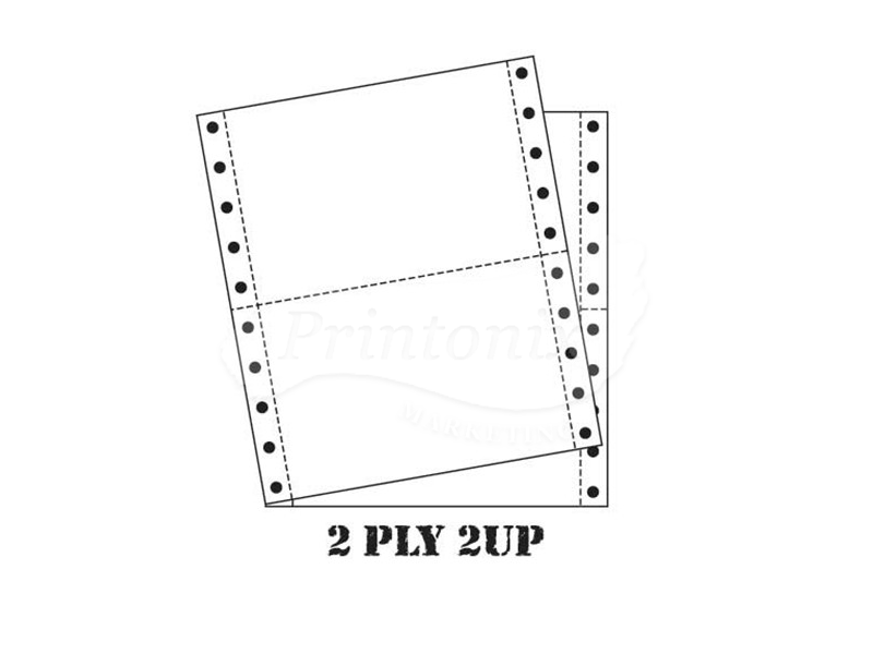 Computer Form 2ply 2up NCR (W/W) 9.5 x 11 (450Fans)