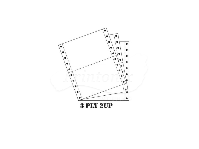 Computer Form 3ply 2up NCR (W/W/W) 9.5 x 11 (250Fans)