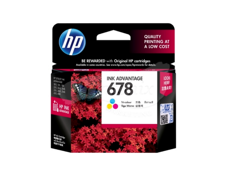 HP 678 Tri-color Ink Cartridge