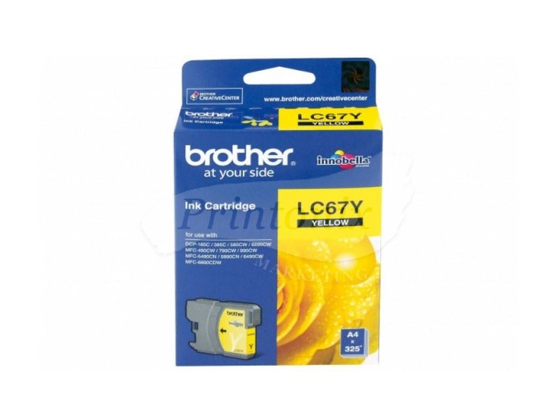 LC 67 Yellow Compatible Ink Cartridge  LC-67  LC67