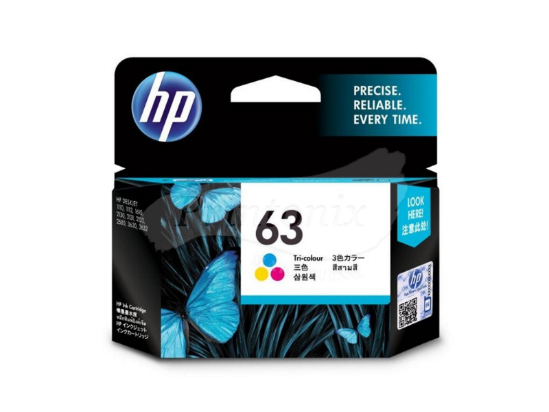 HP 63 Tri-color Ink Cartridge