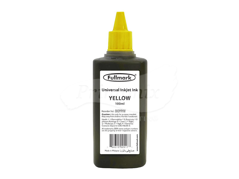 100ML YELLOW UNIVERSAL REFILL INK (BI099)