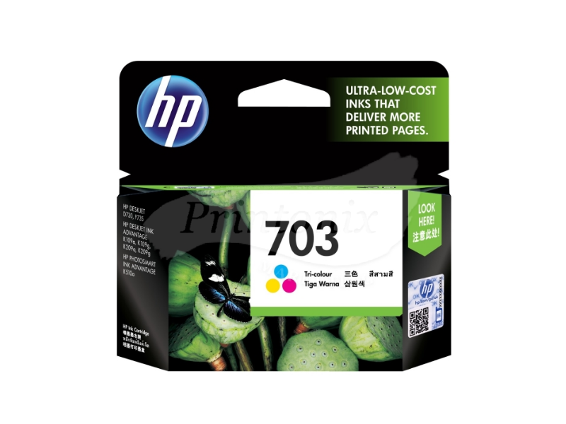 HP 703 Tri-color Ink Cartridge