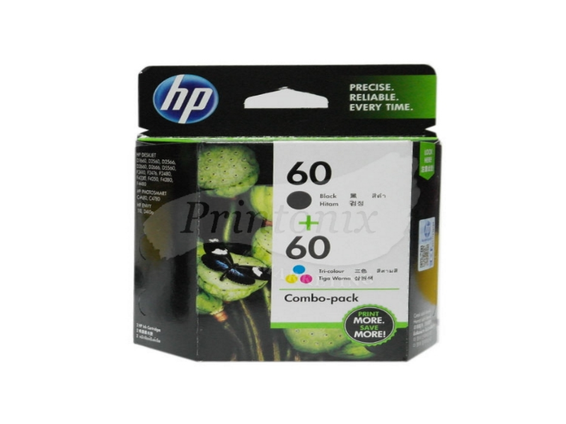 HP 60 Black & Color Combo Pack