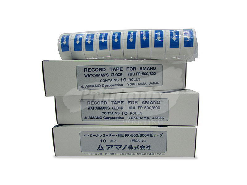 Record Tape for Amano Watchman clock PR-500/ PR-600 (30Rolls)