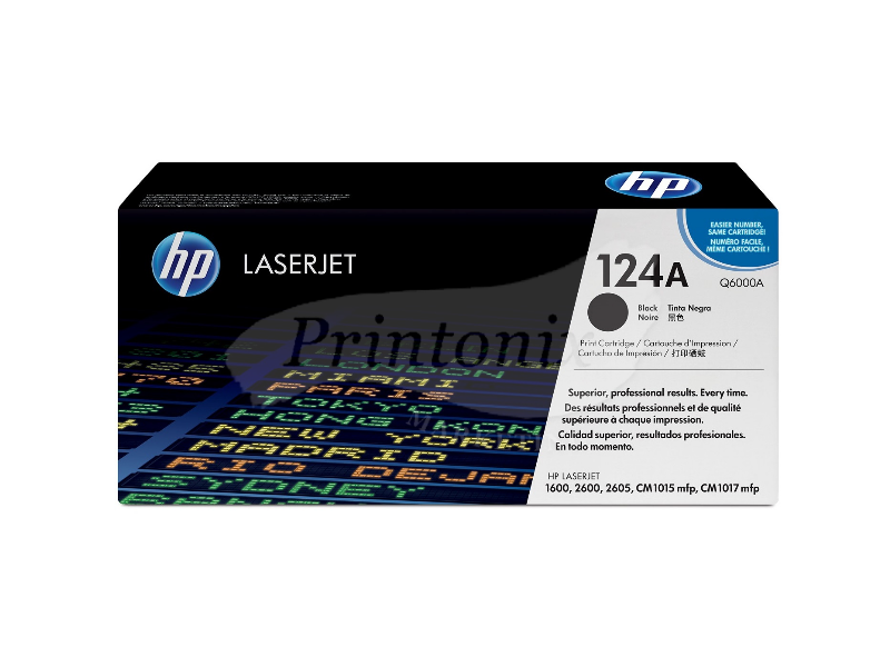 HP Q6000A (124A) Black Original Toner Cartridge