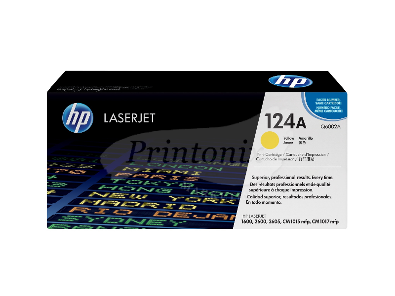 HP Q6002A (124A) Yellow Original Toner Cartridge