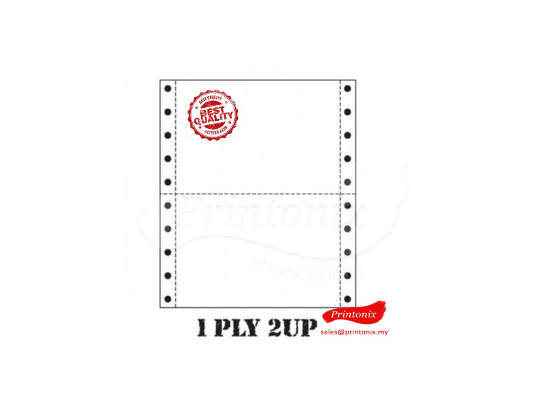 Computer Form 1ply 2up NCR (W/W) 9.5 x 11 (950Fans)