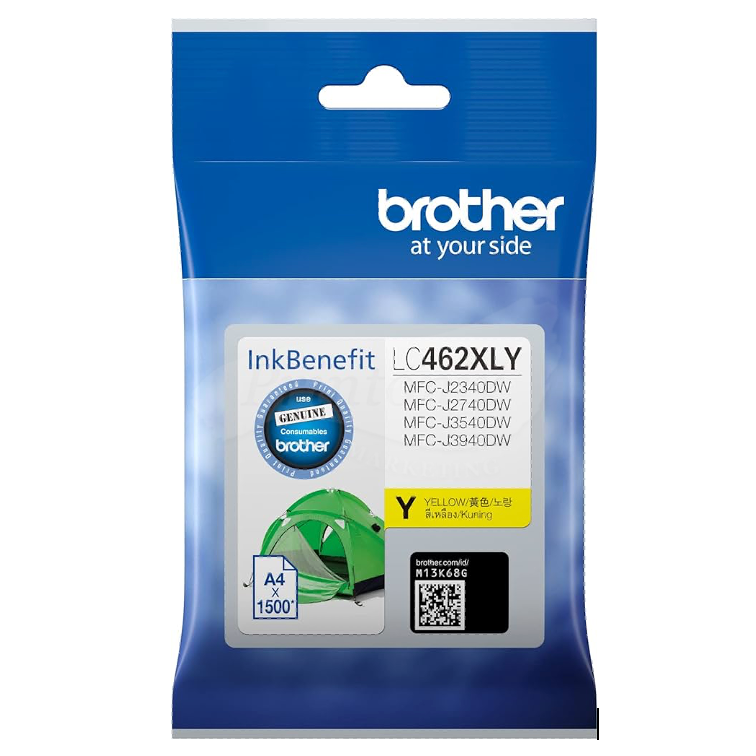 Brother LC 462 XL Yellow Ink Cartridge
