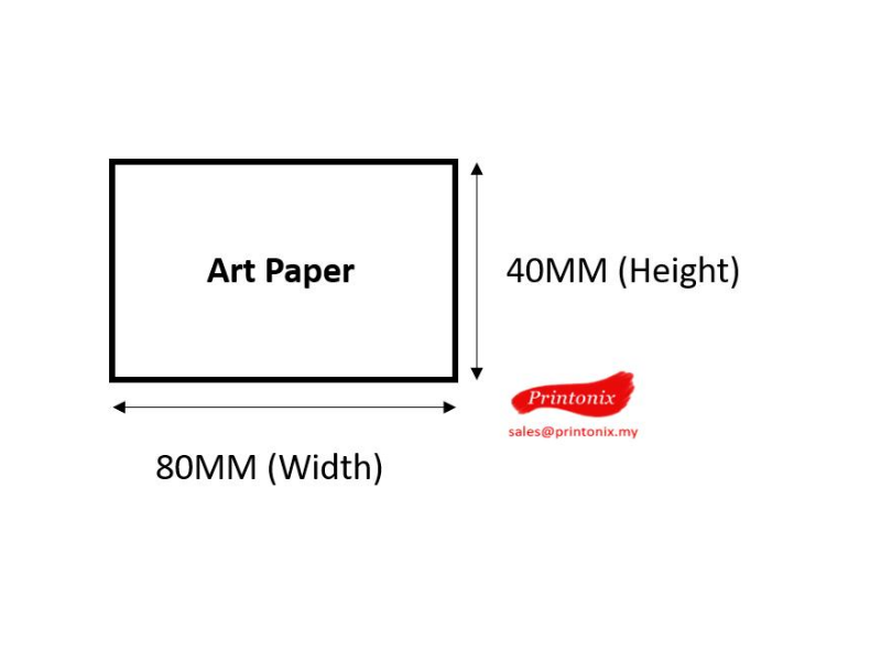 Barcode Label sticker 80mm x 40mm (1000pcs/roll)